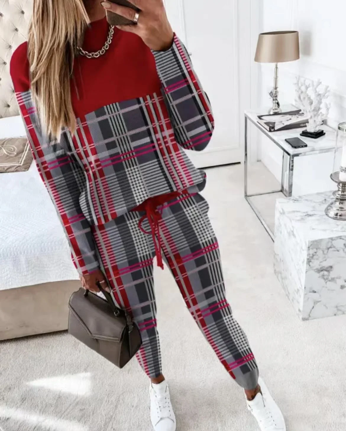 Осенне-зимний модный комплект из двух предметов с принтом, женская повседневная спортивная футболка, Стрейчевые спортивные брюки на шнуров...
Осенне-зимний модный комплект из двух предметов с принтом, женская повседневная спортивная футболка, Стрейчевые спортивные брюки на шнуров...