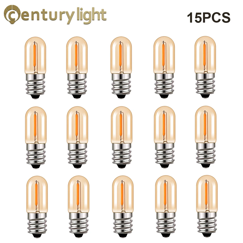 E14 LED Light Bulb T16 E12 Tubular LED Filament Bulb Amber Glass Edison Lamp 0.6W Warm White 2200k 110V 220V Light Bulb
E14 LED Light Bulb T16 E12 Tubular LED Filament Bulb Amber Glass Edison Lamp 0.6W Warm White 2200k 110V 220V Light Bulb