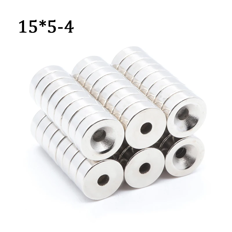 5/10/15/20 Pcs 15x5-4 Round Neodymium Magnet 15mm x 5mm Hole 4mm N35 Super Powerful Small imanes Permanent NdFeB Magnetic Disc
5/10/15/20 Pcs 15x5-4 Round Neodymium Magnet 15mm x 5mm Hole 4mm N35 Super Powerful Small imanes Permanent NdFeB Magnetic Disc