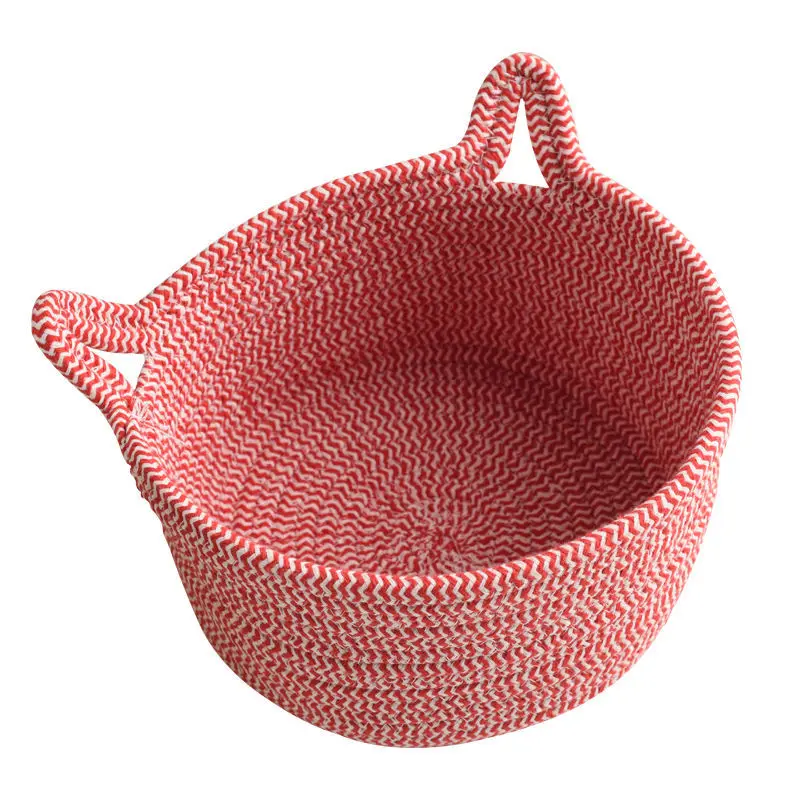 New cat ear desktop storage basket hand-woven cotton thread storage basket bedside storage basket key debris storage basket
New cat ear desktop storage basket hand-woven cotton thread storage basket bedside storage basket key debris storage basket