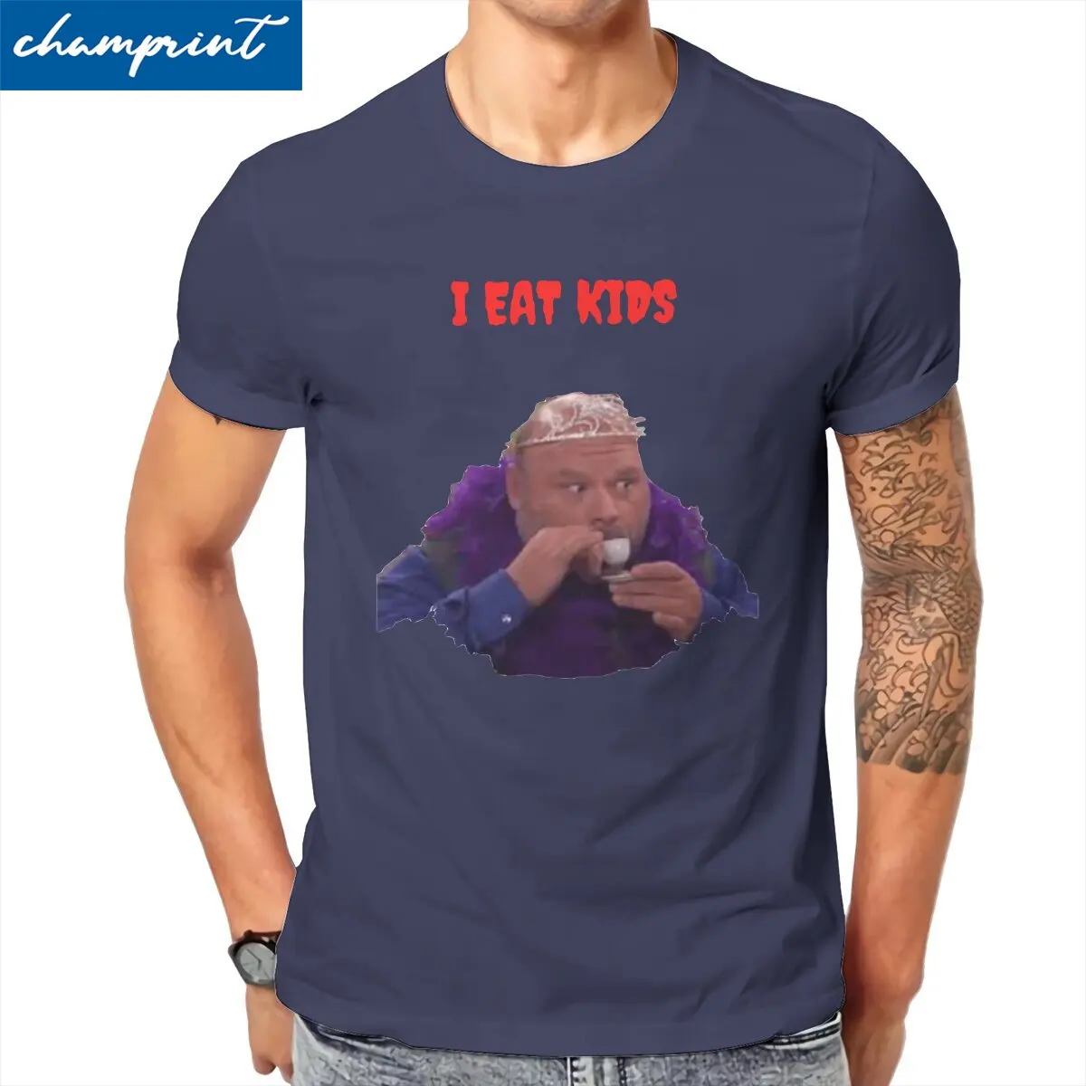 Novelty Bertram T-Shirt for Men Crew Neck Cotton T Shirt I Eat Kids Short Sleeve Tees Gift Clothes
Novelty Bertram T-Shirt for Men Crew Neck Cotton T Shirt I Eat Kids Short Sleeve Tees Gift Clothes