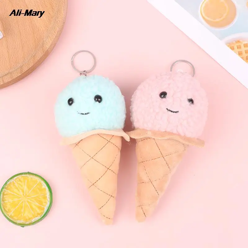 Fashion Ice Cream Plush Doll Toy Cute Keychain Cone Pendant Ice Cream Women's Schoolbag Ornaments Children's Gifts
Fashion Ice Cream Plush Doll Toy Cute Keychain Cone Pendant Ice Cream Women's Schoolbag Ornaments Children's Gifts