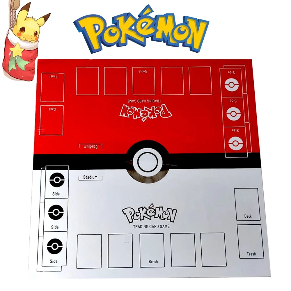 

Pokemon 2 Player Fighting card battle plate PTCG double card pad game paper pad card pad battle plate Collection souvenir Gifts