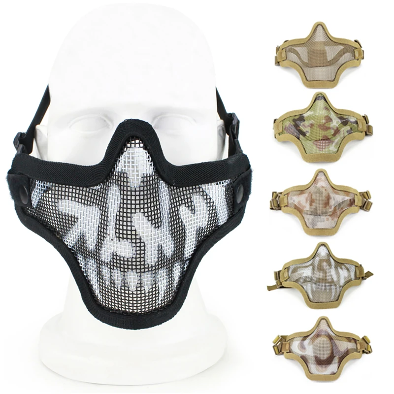 Тактическая Маска из стальной сетки для страйкбола, пейнтбола, CS Wargame, маска для лица армейские маски с ультрафиолетовой защитой 
Тактическая Маска из стальной сетки для страйкбола, пейнтбола, CS Wargame, маска для лица армейские маски с ультрафиолетовой защитой