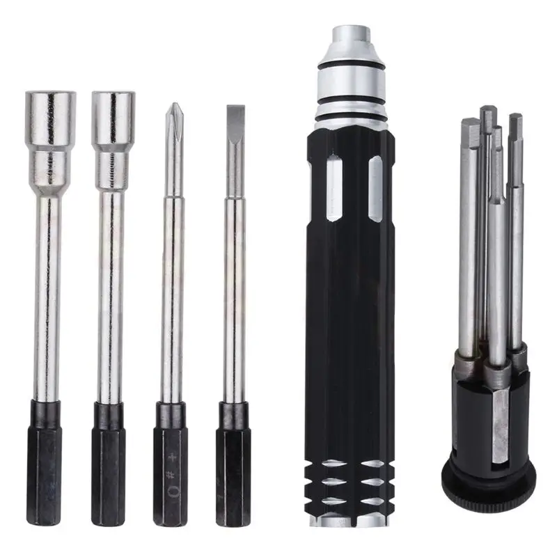 Professional Steel 8 in 1 Screwdriver Set RC Repair Tool Kit Hexagon Socket for RC Car Drone Plane Hex Philip Spanner Socket
Professional Steel 8 in 1 Screwdriver Set RC Repair Tool Kit Hexagon Socket for RC Car Drone Plane Hex Philip Spanner Socket