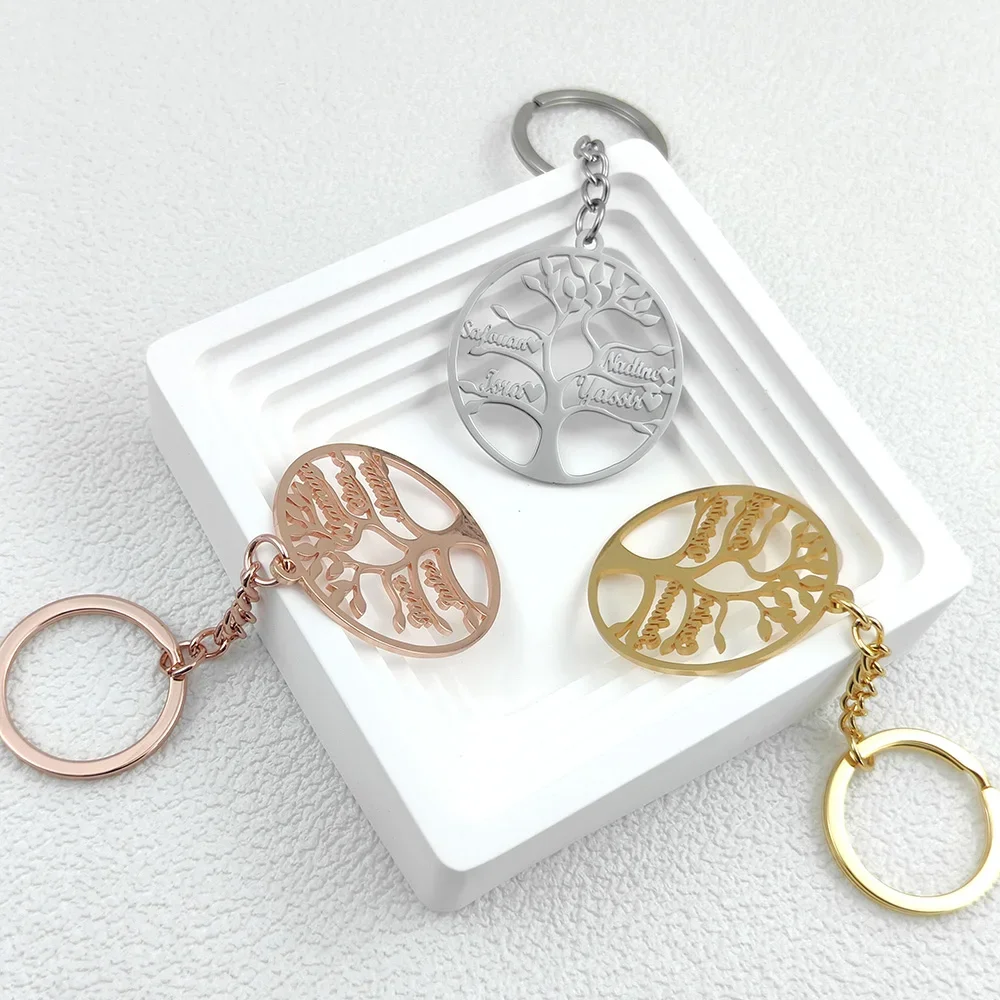 Personalize Tree of Life Pendant Keychain Personalized Custom Family Member Name Key Ring Stainless Steel Jewelry Gift forMother
Personalize Tree of Life Pendant Keychain Personalized Custom Family Member Name Key Ring Stainless Steel Jewelry Gift forMother