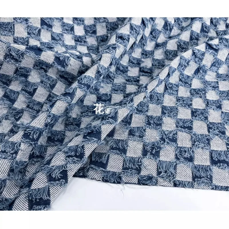 Denim Jacquard Fabric Plaid Handmade Diy Clothing Designer Wholesale Cloth Apparel Sewing By Meters Pure Cotton Material
Denim Jacquard Fabric Plaid Handmade Diy Clothing Designer Wholesale Cloth Apparel Sewing By Meters Pure Cotton Material