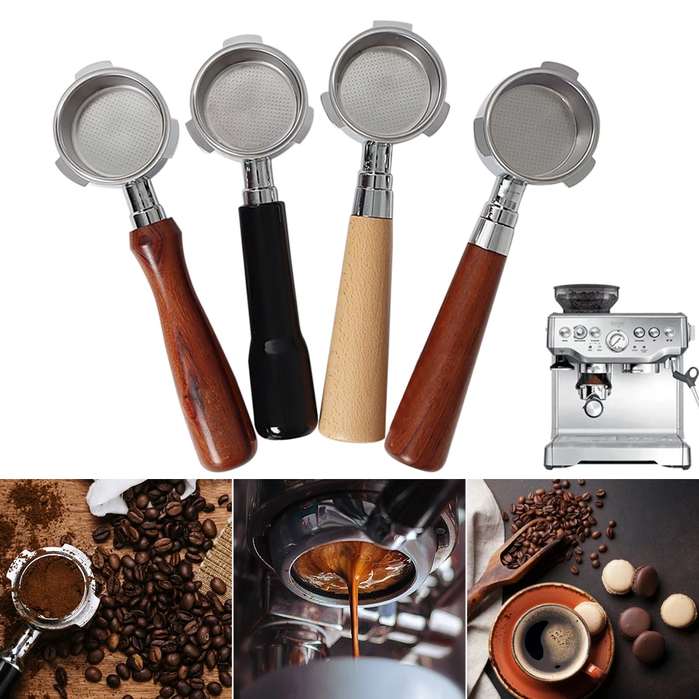 51mm Espresso Bottomless Portafilter Wooden Handle Coffee Filter Basket Replacement Barista Espresso Machine Coffee Accessories
51mm Espresso Bottomless Portafilter Wooden Handle Coffee Filter Basket Replacement Barista Espresso Machine Coffee Accessories