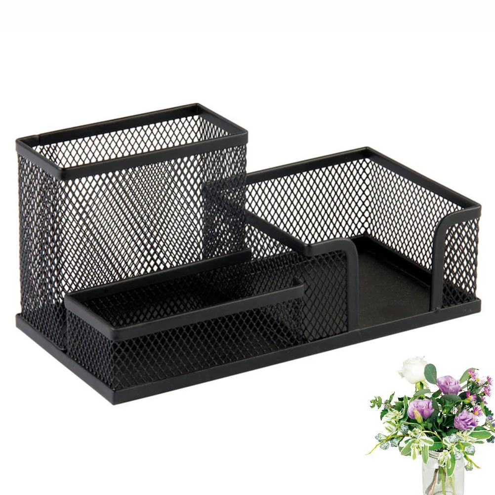 3 -in-1 Pen Container Office Desk Box Wrought Iron Desk Storage Box Stationery Pen Container Pen Holder
3 -in-1 Pen Container Office Desk Box Wrought Iron Desk Storage Box Stationery Pen Container Pen Holder