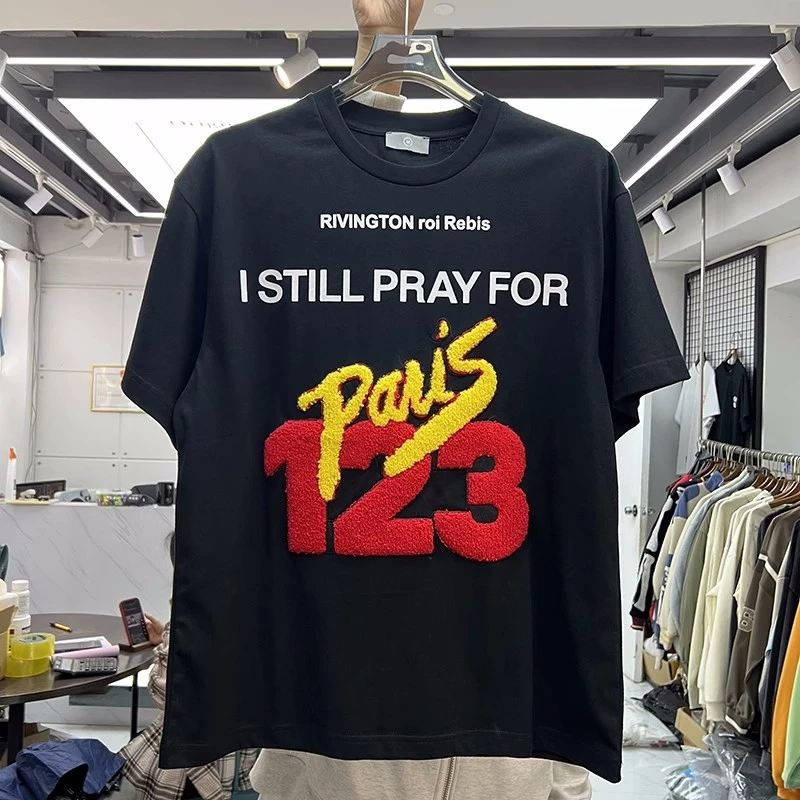 2023 Summer I Still Pray for RRR123 Oversized Towel Embroidery T-Shirt Men Women Vintage RRR-123 T Shirt Tops Tee
2023 Summer I Still Pray for RRR123 Oversized Towel Embroidery T-Shirt Men Women Vintage RRR-123 T Shirt Tops Tee