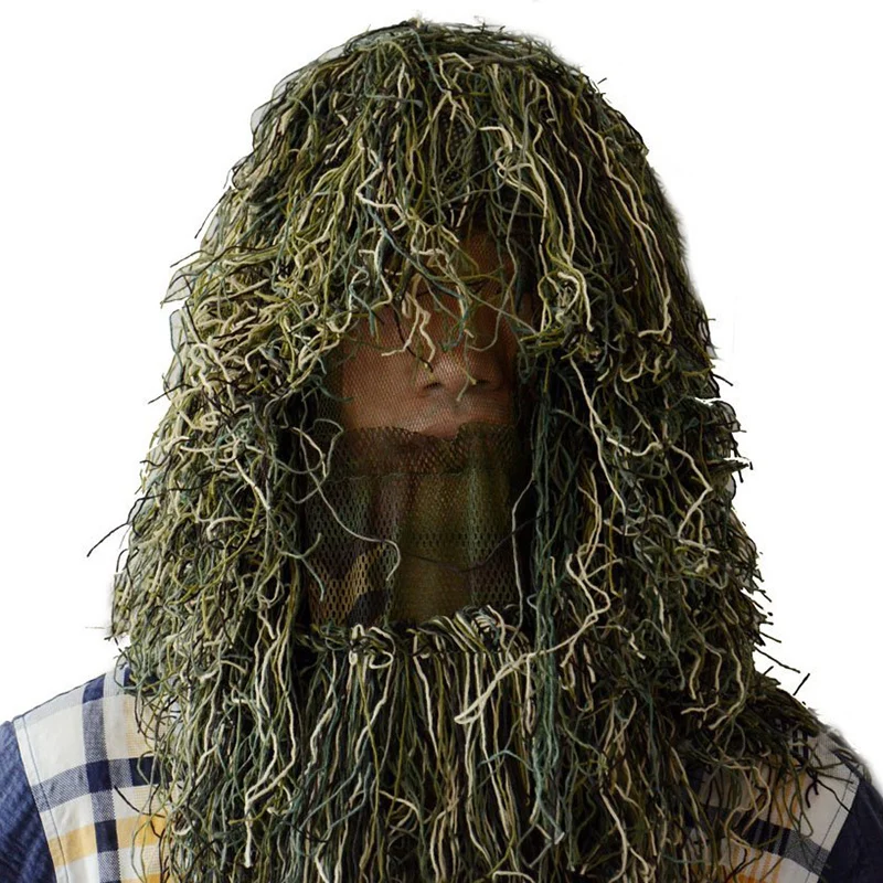 Tactical Airsoft Sniper Ghillie Suit Hood Camouflage HeadGear For Ghillie Suit Hunting Paintball CS Game Head Cover
Tactical Airsoft Sniper Ghillie Suit Hood Camouflage HeadGear For Ghillie Suit Hunting Paintball CS Game Head Cover