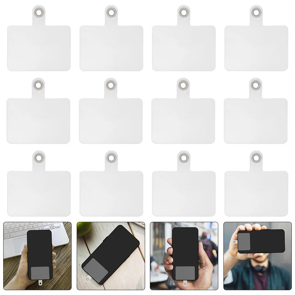 12 Pcs Phone Tether Patches Practical Phone Case Anchor Lanyard Hanging Pads 
12 Pcs Phone Tether Patches Practical Phone Case Anchor Lanyard Hanging Pads