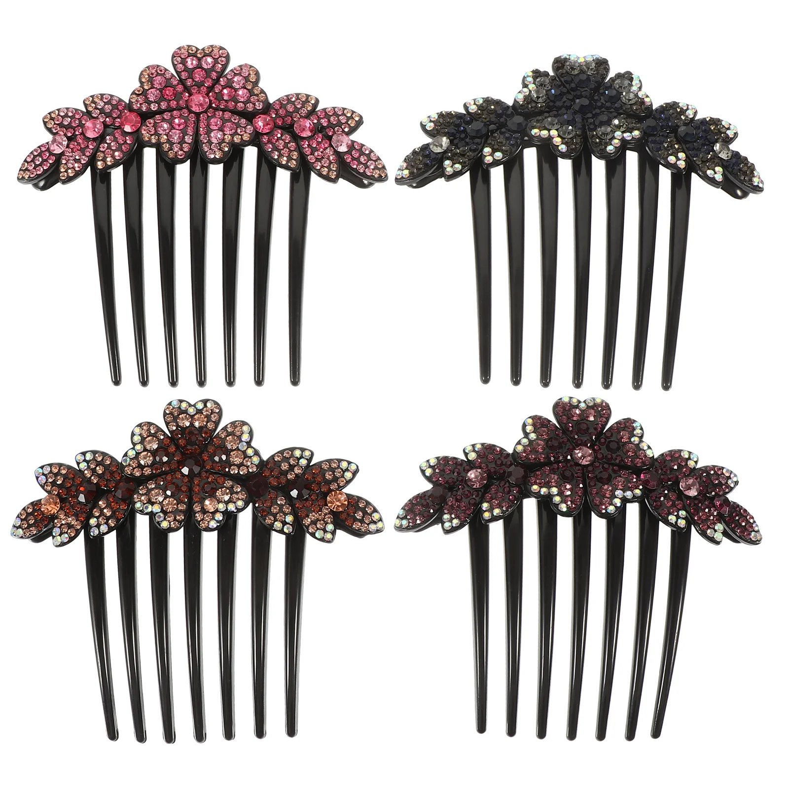 4 Pcs Prom Hair Accessories Combs Women Side Rhinestone Headband Full Diamond Decorative
4 Pcs Prom Hair Accessories Combs Women Side Rhinestone Headband Full Diamond Decorative