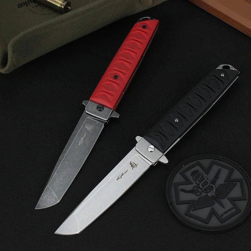 Tunafire Ball Bearing Flipper Folding Knife D2 Blade Nylon Fiber Handle Hunting Survival Knives Outdoor Camping EDC Multi Tools
Tunafire Ball Bearing Flipper Folding Knife D2 Blade Nylon Fiber Handle Hunting Survival Knives Outdoor Camping EDC Multi Tools