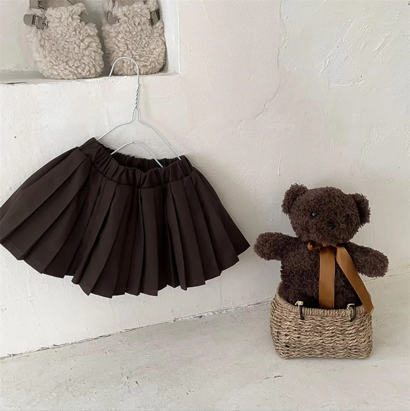 Винтажные плиссированные юбки для девочек, Милая Мини-юбка-пачка для маленьких девочек, одежда для детей, осень 2022, детские вещи
Винтажные плиссированные юбки для девочек, Милая Мини-юбка-пачка для маленьких девочек, одежда для детей, осень 2022, детские вещи