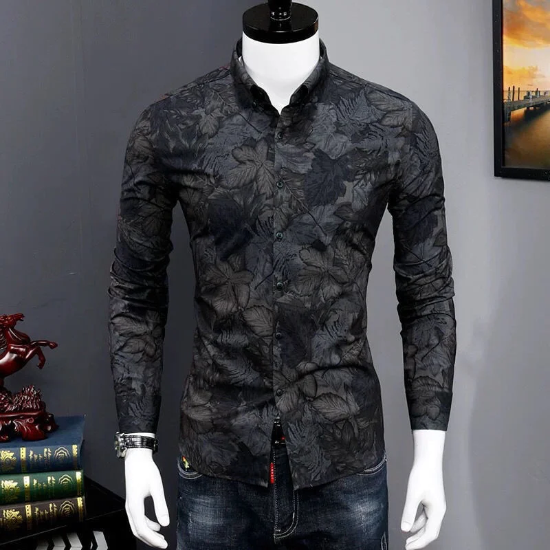 Clothing Autumn Men Clothing Korean Youth Lapel Single-Breasted Fashion Print Handsome Casual Men's Shirts Men's Clothes
Clothing Autumn Men Clothing Korean Youth Lapel Single-Breasted Fashion Print Handsome Casual Men's Shirts Men's Clothes