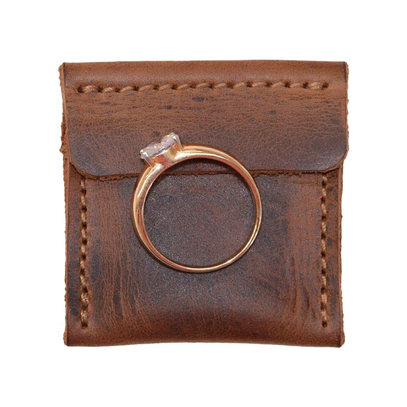 Engagement Pouch Ring Bearer Bag Durable Retro Proposal Ring Bearer Leather Pouch Ring Container For Valentines Day Anniversary
Engagement Pouch Ring Bearer Bag Durable Retro Proposal Ring Bearer Leather Pouch Ring Container For Valentines Day Anniversary