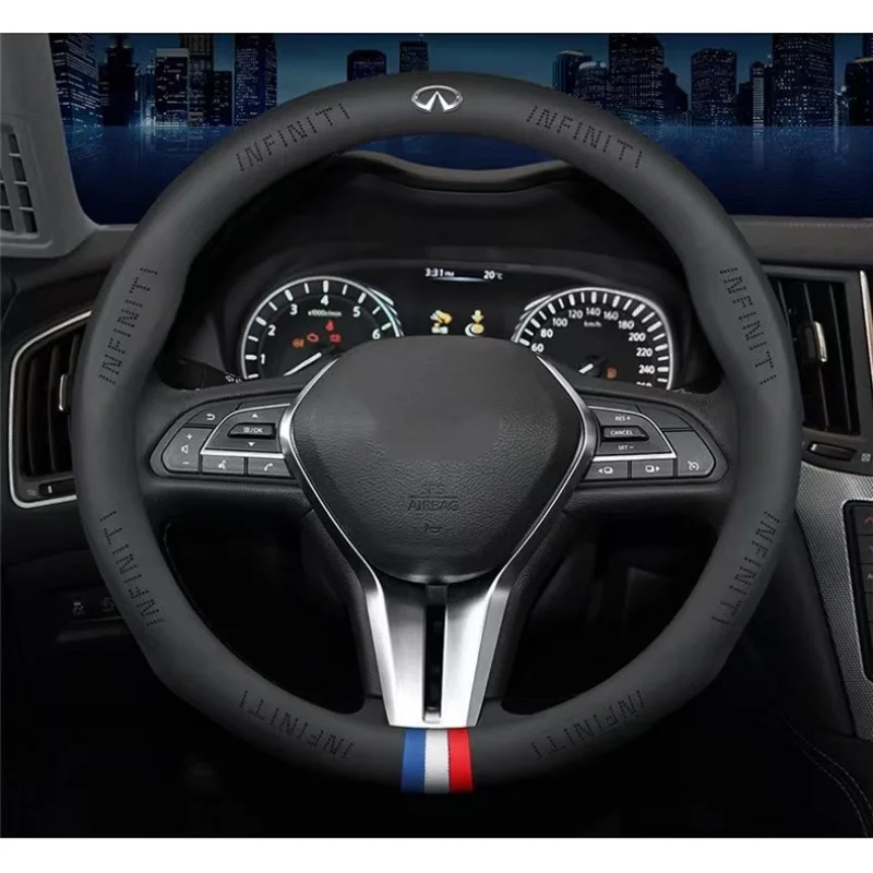 For Infiniti G M Series Q30 Q50 Q60 Q70 QX30 QX50 QX60 QX55 QX70 QX80 EX JX FX QX Car PU leather steering wheel Cover Decoration
For Infiniti G M Series Q30 Q50 Q60 Q70 QX30 QX50 QX60 QX55 QX70 QX80 EX JX FX QX Car PU leather steering wheel Cover Decoration