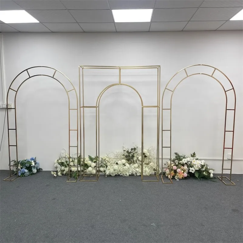 Wedding Shiny Gold-Plated Wrought Iron Arch Screen Background Frame Stage Props Decorative Flower Stand
Wedding Shiny Gold-Plated Wrought Iron Arch Screen Background Frame Stage Props Decorative Flower Stand