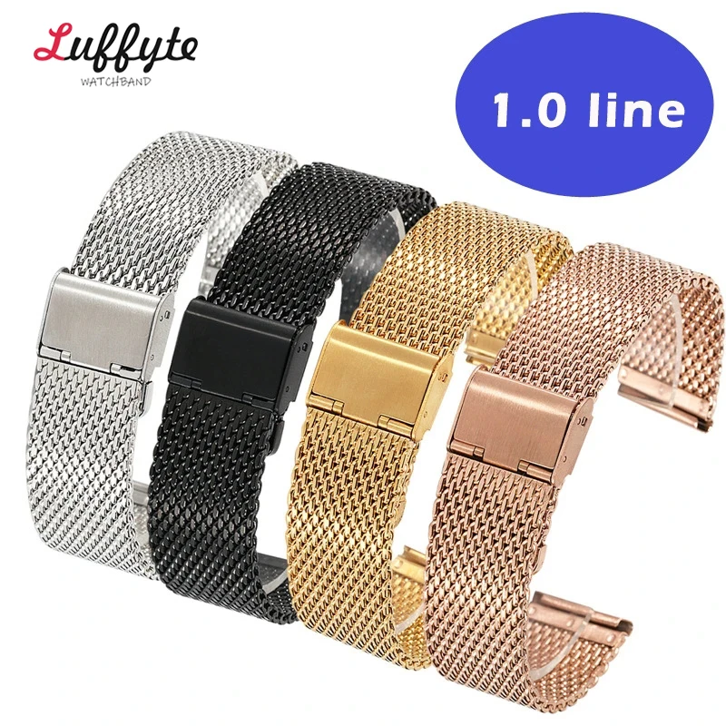 18mm 20mm 22mm 24mm Universal Milanese Watchband Quick Release Watch Band 1.0 Mesh Stainless Steel Strap Watch Bracelets Belts
18mm 20mm 22mm 24mm Universal Milanese Watchband Quick Release Watch Band 1.0 Mesh Stainless Steel Strap Watch Bracelets Belts