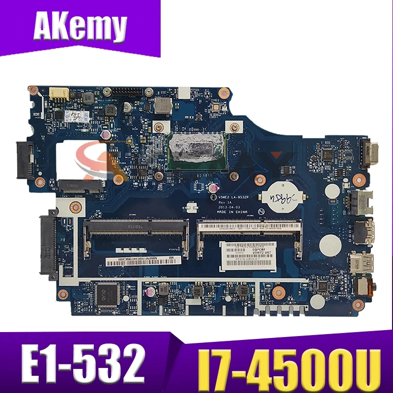 Материнская плата для ноутбука Akemy для ACER Aspire E1-532 I7-4500U системная плата LA-9532P SR16Z DDR3
Материнская плата для ноутбука Akemy для ACER Aspire E1-532 I7-4500U системная плата LA-9532P SR16Z DDR3
