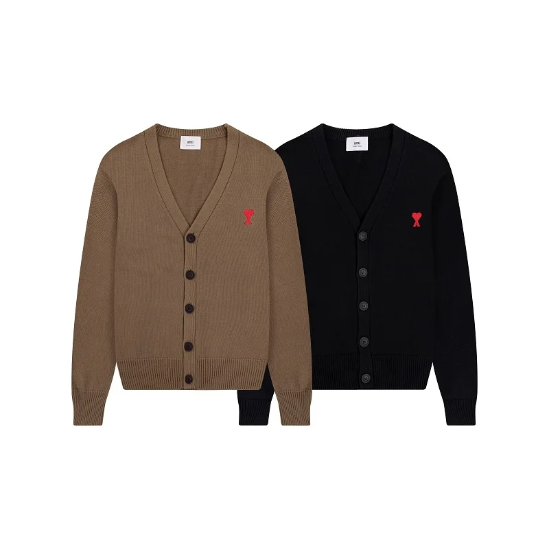 Single Breasted Heart Embroidered men's and women's fashion Knitwear Top 2022 Spring Autumn V Neck Knitted Cardigan Sweater
Single Breasted Heart Embroidered men's and women's fashion Knitwear Top 2022 Spring Autumn V Neck Knitted Cardigan Sweater