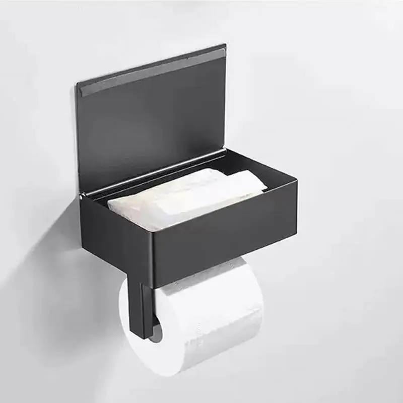 Toilet Paper Holder With Shelf Wall Mounted Toilet Paper Roll Holder Multifunction Bathroom Storage Shelf Wipe Storage Holder
Toilet Paper Holder With Shelf Wall Mounted Toilet Paper Roll Holder Multifunction Bathroom Storage Shelf Wipe Storage Holder
