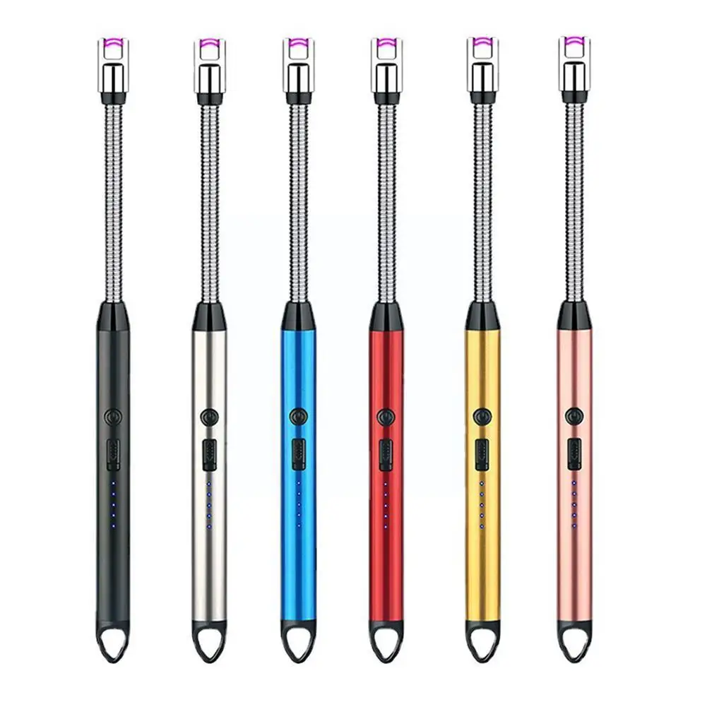 360° LED Electric Arc BBQ Lighter Candle Gas Stove Flameless Long Plasma USB Lighters Ignition Windproof Lighter Kitchen Ga Q0V7
360° LED Electric Arc BBQ Lighter Candle Gas Stove Flameless Long Plasma USB Lighters Ignition Windproof Lighter Kitchen Ga Q0V7