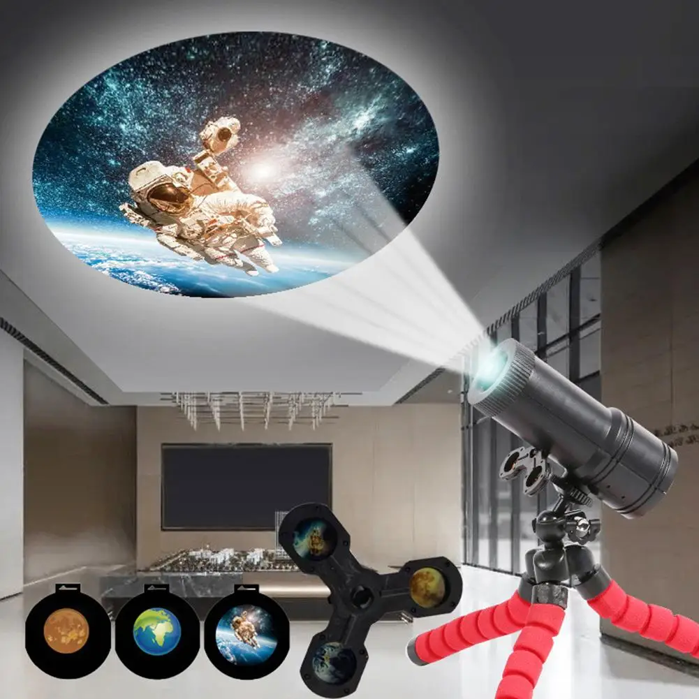 

USB Projection Light Romantic Star Moon Earth Atmosphere Projector Adjustable Focusing Function Atmosphere Night Light