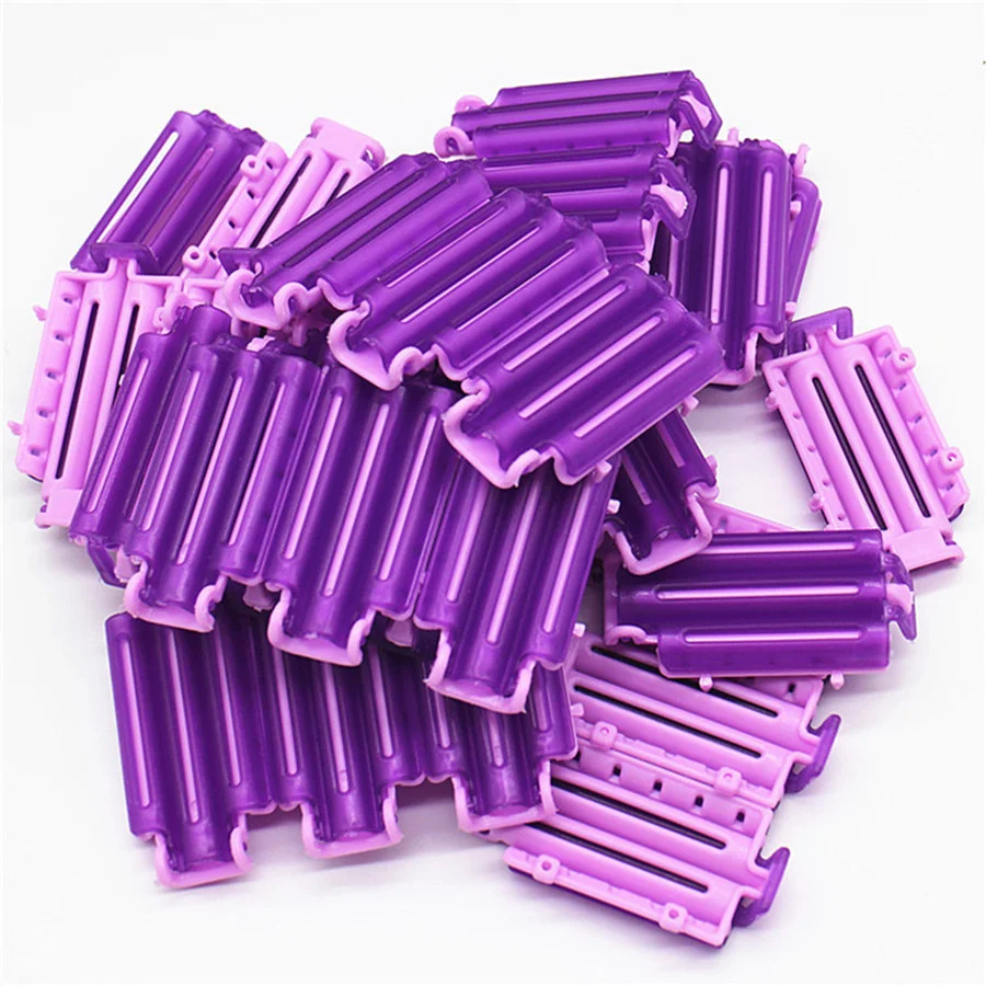 

Clips 36pcs Wave Fluffy Hair Punta Root Folder Styling Salon Hot Perm Bar Rods Rollers Clip for Wowen DIY Add Hair Care Curler