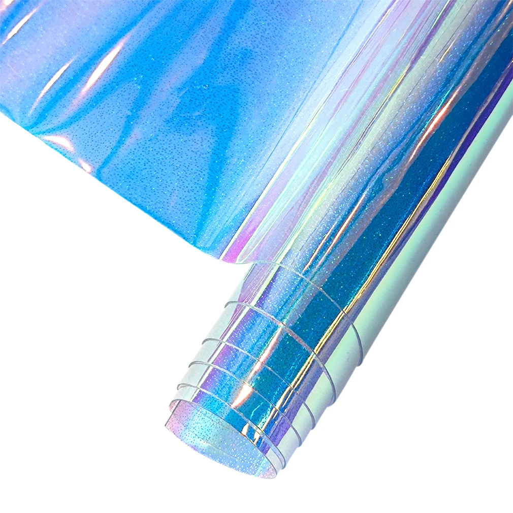 Jelly holographic laser pink / blue transparent PVC vinyl fabric faux leather sheet for bow party decoration DIY craft material
Jelly holographic laser pink / blue transparent PVC vinyl fabric faux leather sheet for bow party decoration DIY craft material