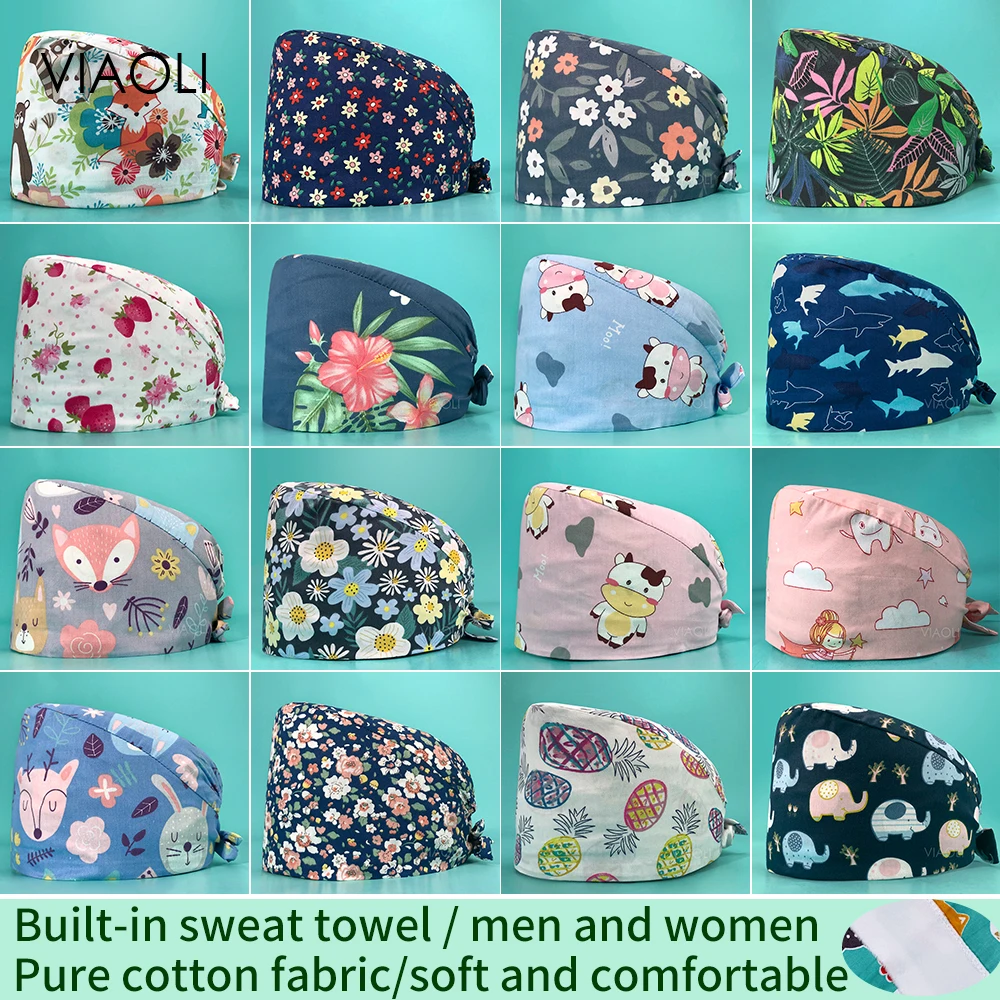 Veterinary Pet Hospital Operating Room Hats Printing Medical Work Surgical Caps Women Doctor Scrubs Cap Nurse Medical Supplies
Veterinary Pet Hospital Operating Room Hats Printing Medical Work Surgical Caps Women Doctor Scrubs Cap Nurse Medical Supplies