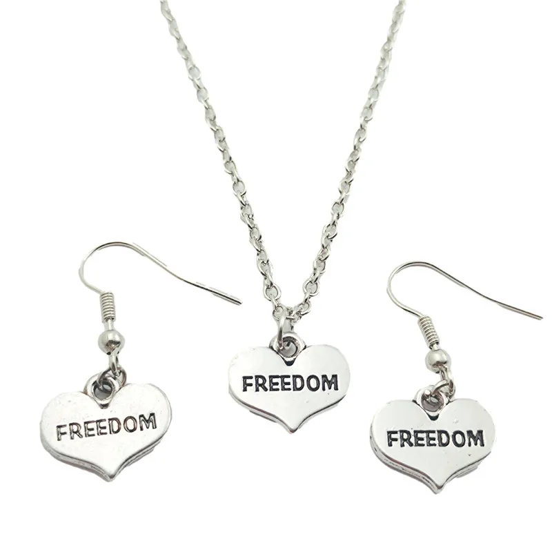 Freedom Jewelry Set Creative Earring Necklace Sets,Antique,Beauty Vintage Fashion Women Christmas Birthday Girl Gifts
Freedom Jewelry Set Creative Earring Necklace Sets,Antique,Beauty Vintage Fashion Women Christmas Birthday Girl Gifts