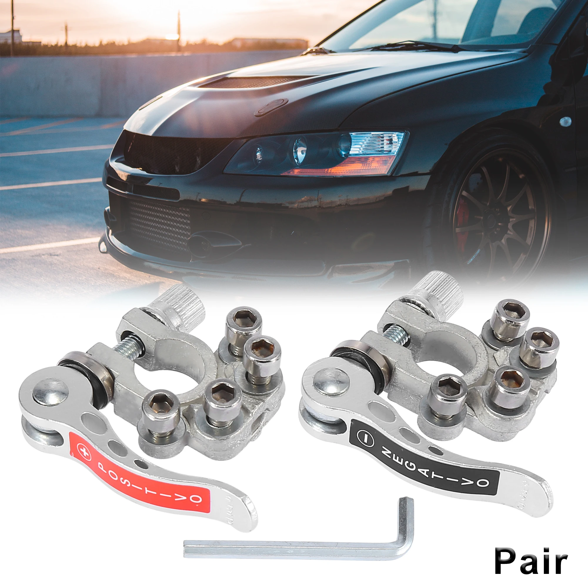 X Autohaux 1 Pair Car Quick Release Battery Terminal Connectors for SAE JIS Type A Posts
X Autohaux 1 Pair Car Quick Release Battery Terminal Connectors for SAE JIS Type A Posts