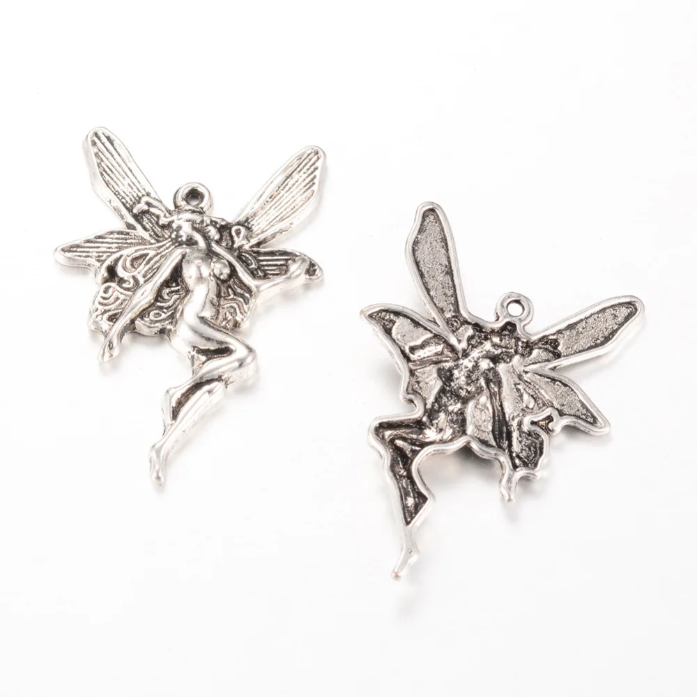 NBEADS 20PCS Tibetan Style Alloy Pendants Fairy Cadmium Free & Lead Free Antique Silver 42x29.5x4mm Hole: 1.5mm
NBEADS 20PCS Tibetan Style Alloy Pendants Fairy Cadmium Free & Lead Free Antique Silver 42x29.5x4mm Hole: 1.5mm
