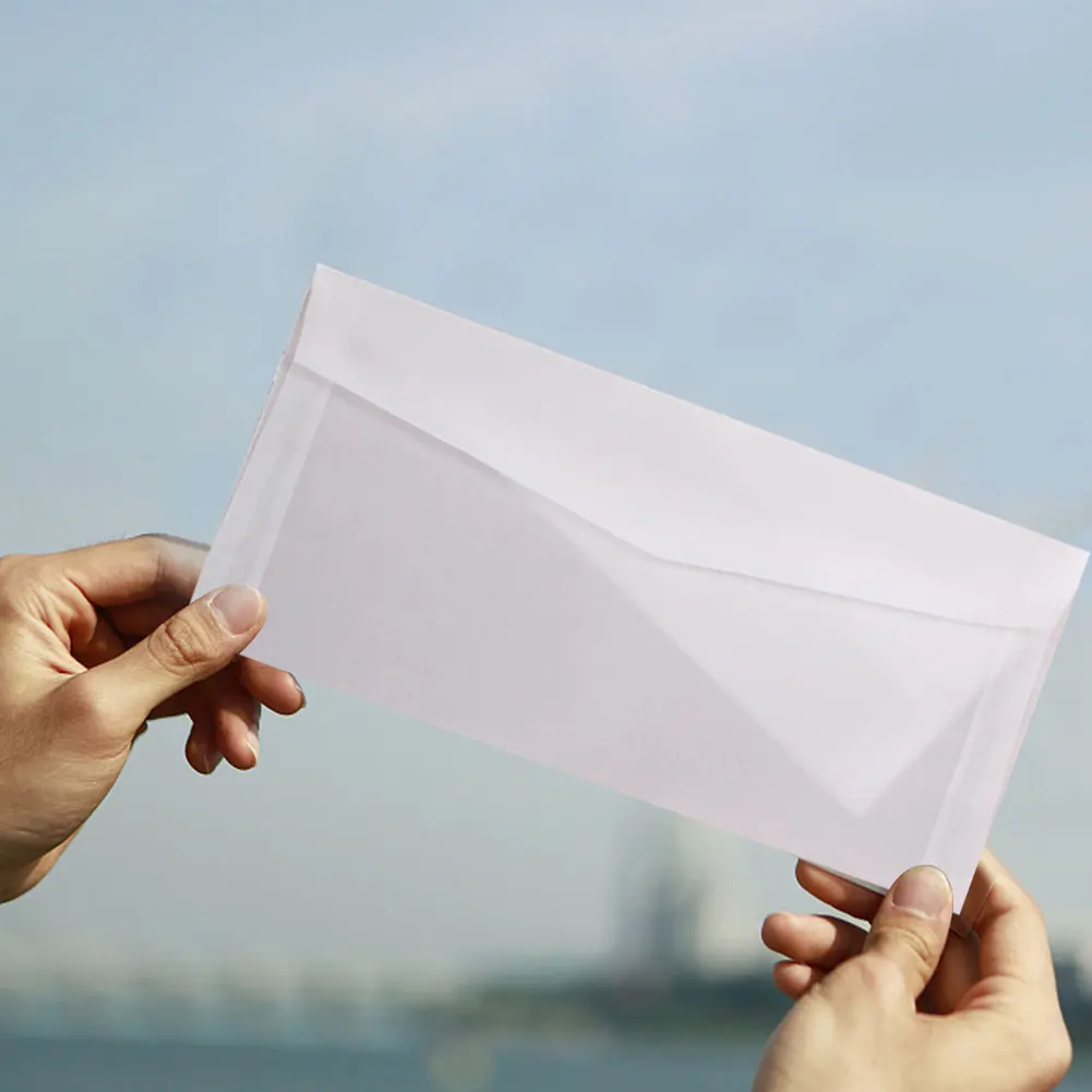 10pcs/set Transparent Envelopes Cover Greeting Cards Western Style Wedding Invitation Translucent Envelopes Gift Packing Box
10pcs/set Transparent Envelopes Cover Greeting Cards Western Style Wedding Invitation Translucent Envelopes Gift Packing Box