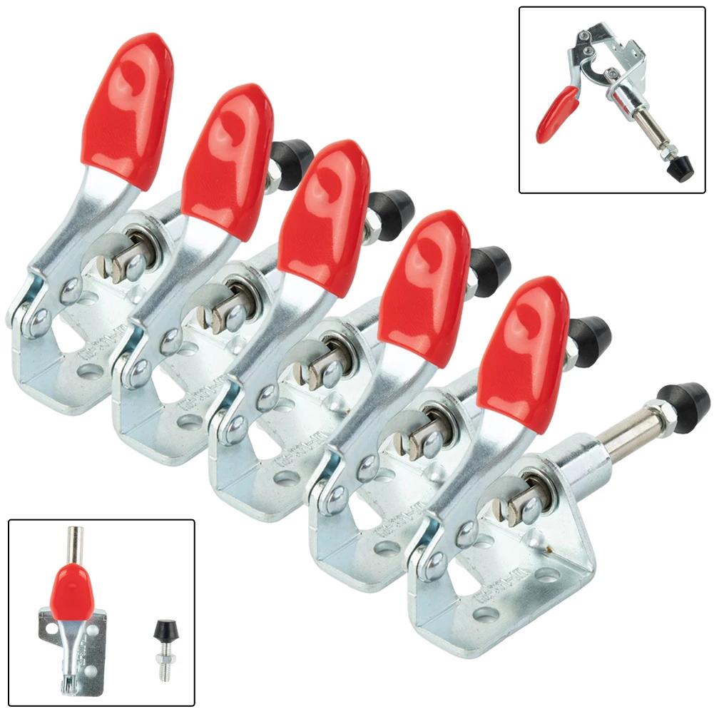 5Pcs GH-301AM Vertical Toggle Clamp HCS Quick Release For Woodworking Welding Mould Workshop Equipment Machine Tool Parts
5Pcs GH-301AM Vertical Toggle Clamp HCS Quick Release For Woodworking Welding Mould Workshop Equipment Machine Tool Parts