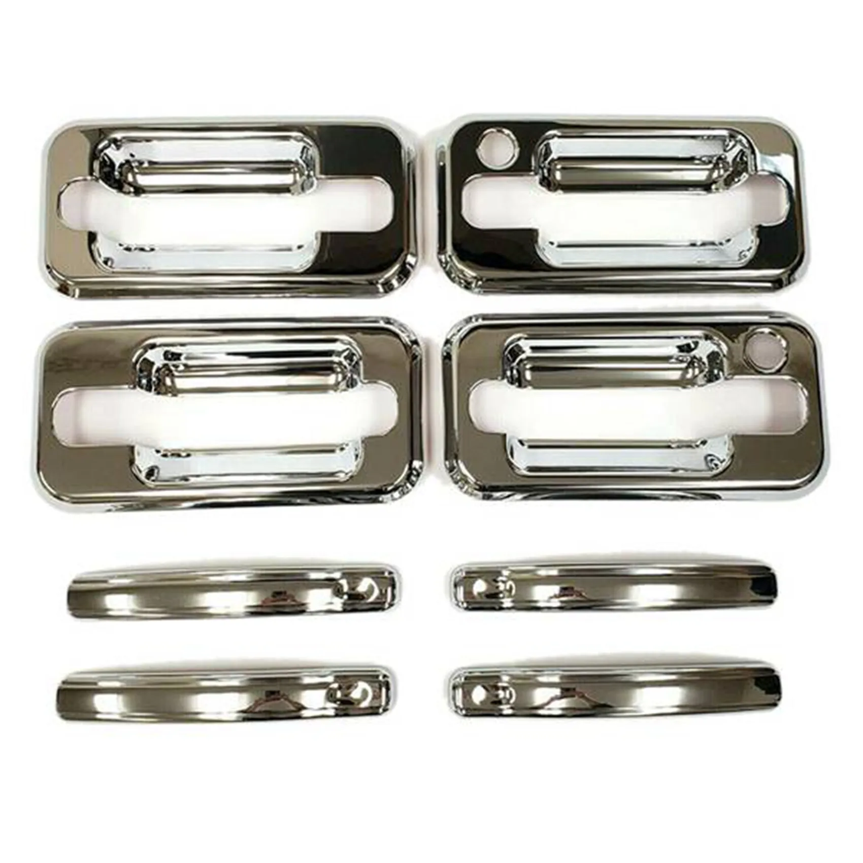8PC/Set Front+Rear Door Handle Cover for Hummer H2 SUV SUT 2003-2009 Chrome Without Passenger Key Hole Exterior Covers
8PC/Set Front+Rear Door Handle Cover for Hummer H2 SUV SUT 2003-2009 Chrome Without Passenger Key Hole Exterior Covers