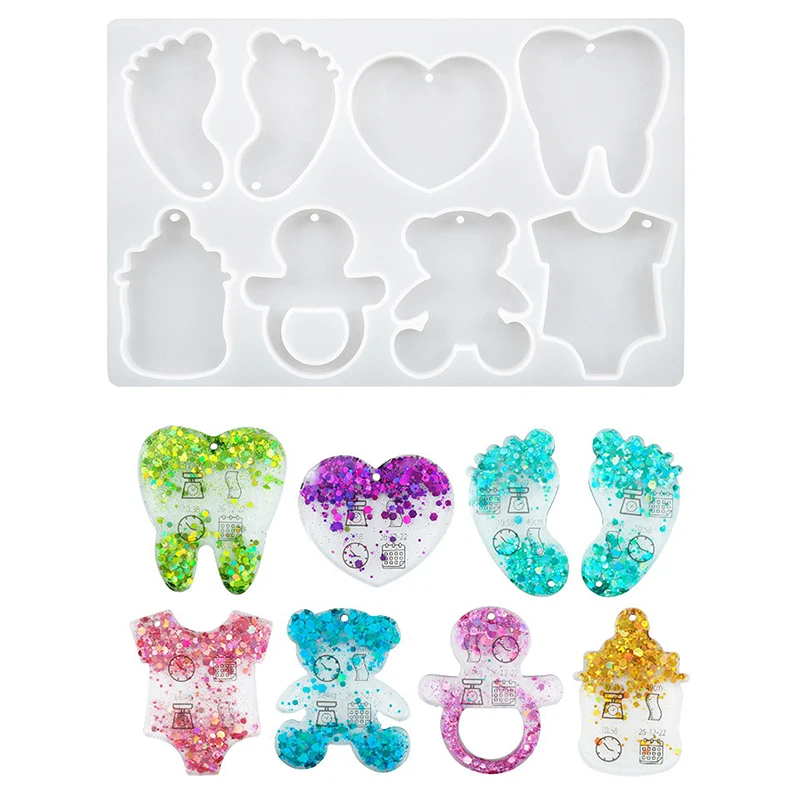 1pc DIY UV Epoxy Resin on The Anniversary of Feet Love Resin Mold Pendant Key Shiny Silicone Mold
1pc DIY UV Epoxy Resin on The Anniversary of Feet Love Resin Mold Pendant Key Shiny Silicone Mold