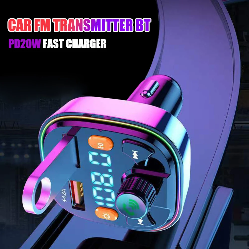 20W Fast Charging Hands-free Bluetooth-Compatible Car FM Transmitter MP3 Player with LED Light Voltmeter Car Kit Audio Receiver
20W Fast Charging Hands-free Bluetooth-Compatible Car FM Transmitter MP3 Player with LED Light Voltmeter Car Kit Audio Receiver