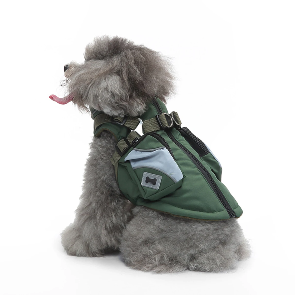 Pet dog supplies dog's clothing winter cotton clothing dog clothing chest back zipper jacket pet clothing jacket
Pet dog supplies dog's clothing winter cotton clothing dog clothing chest back zipper jacket pet clothing jacket