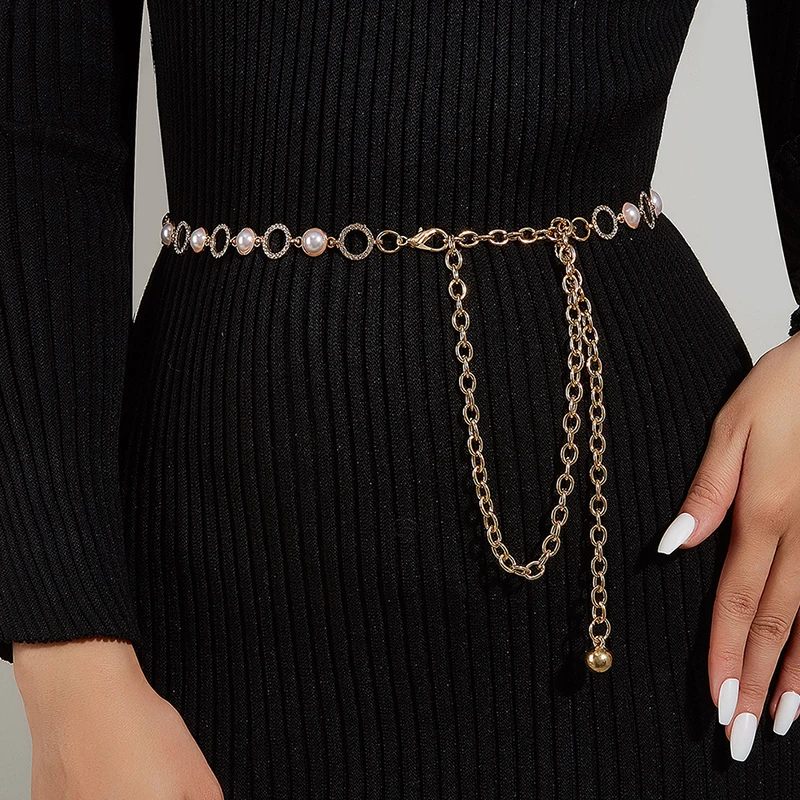 New Fashion Rhinestones Metal Slim Waist Chain Dress Shirt Decoration Versatile Dress Accessories Trendy Chain Pants Belt
New Fashion Rhinestones Metal Slim Waist Chain Dress Shirt Decoration Versatile Dress Accessories Trendy Chain Pants Belt