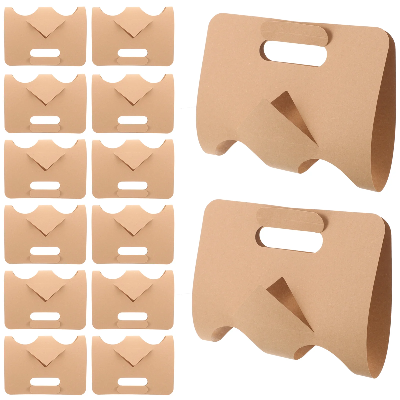 50 Pcs Disposable Paper Cup Holder Drinks Coffee Trays Holders Beverage Takeout Accessory Bottle Carrier
50 Pcs Disposable Paper Cup Holder Drinks Coffee Trays Holders Beverage Takeout Accessory Bottle Carrier