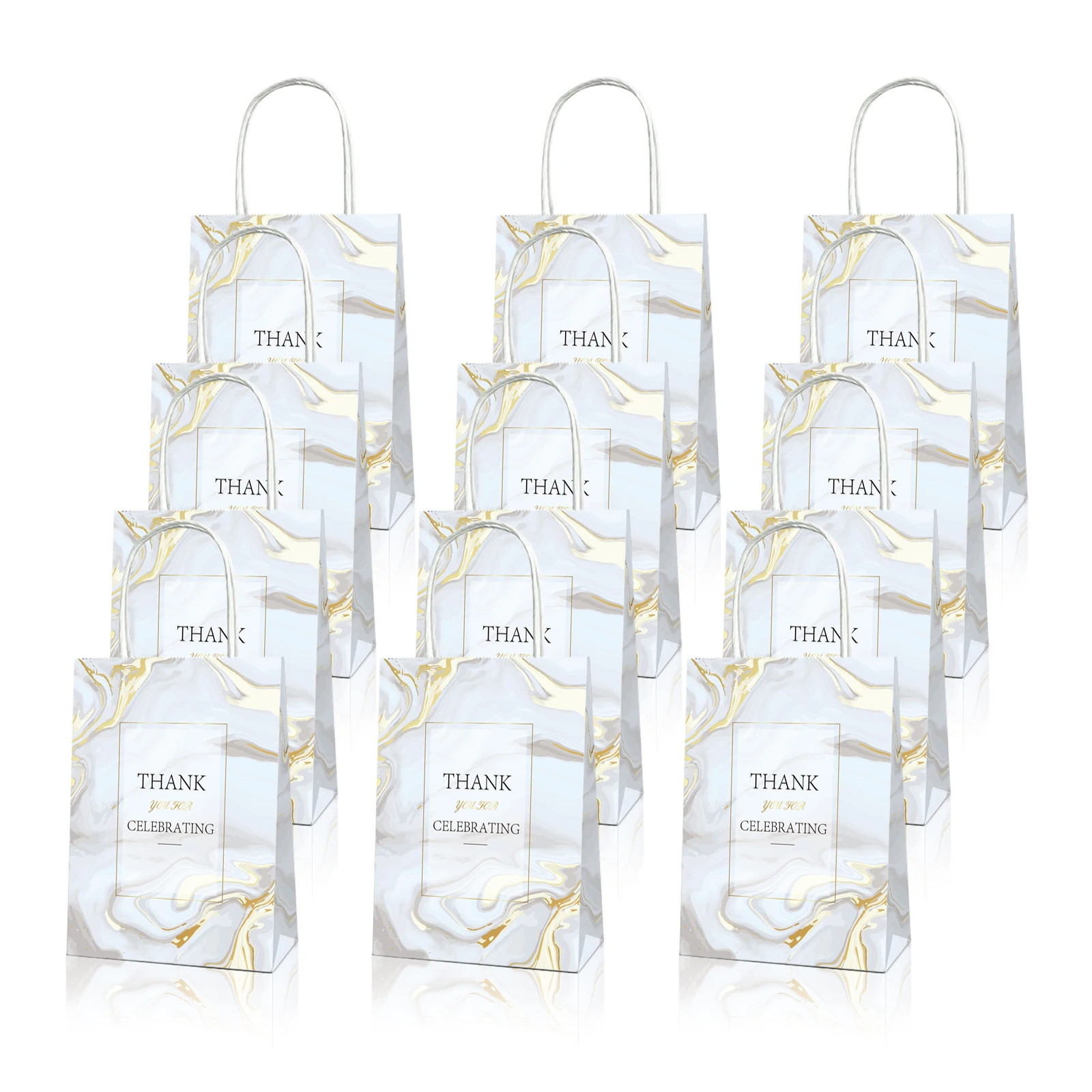 BD035 12Pcs Sweet Wedding Grey Marble Theme Birthday Party Portable Packing Tote Paper Gift Bags Baby Shower Party Decorations
BD035 12Pcs Sweet Wedding Grey Marble Theme Birthday Party Portable Packing Tote Paper Gift Bags Baby Shower Party Decorations