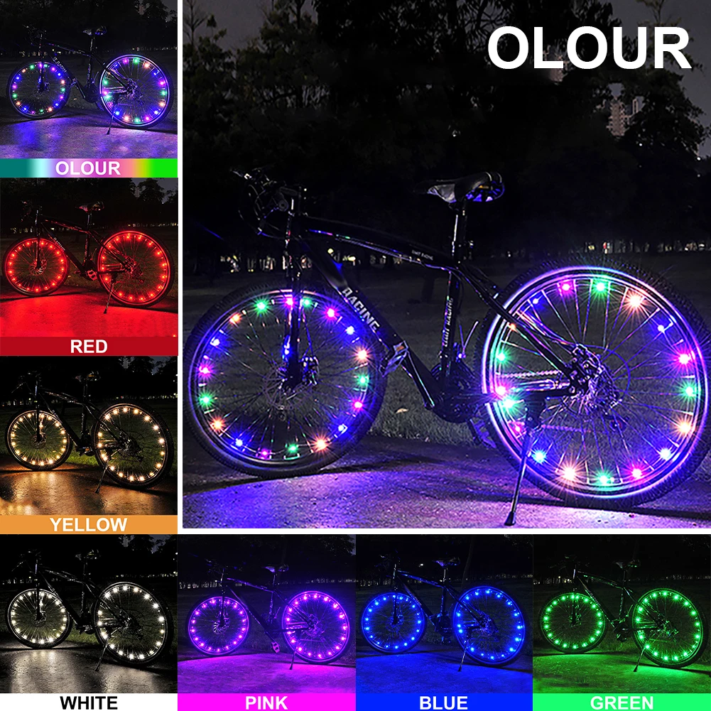 LED Bicycle Wheel Light Waterproof Battery Operated Bike Spoke Decorative Light Ultra-Bright Tire Safety Light for Night Riding
LED Bicycle Wheel Light Waterproof Battery Operated Bike Spoke Decorative Light Ultra-Bright Tire Safety Light for Night Riding