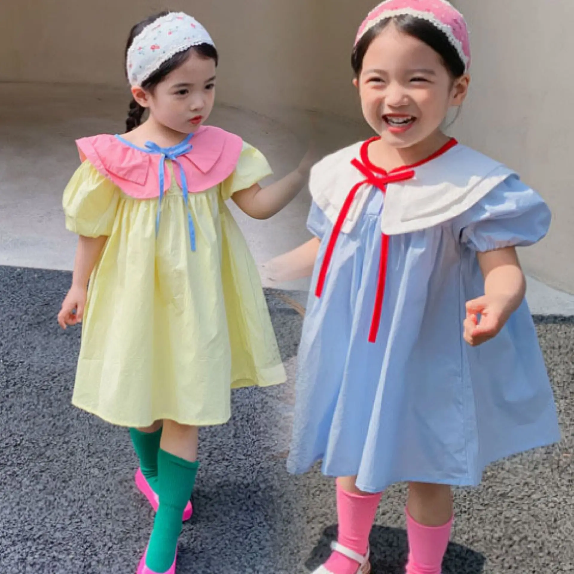 2022 Children's College Style Dress Summer Girls Sweet Princess Dresses Children Dress 3-8Y Children's Clothing
2022 Children's College Style Dress Summer Girls Sweet Princess Dresses Children Dress 3-8Y Children's Clothing