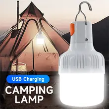 Outdoor Usb Oplaadbare Mobiele Led Lamp Lampen Noodverlichting Draagbare Haak Up Camping Lichten Home Decor Night Light Hot Koop