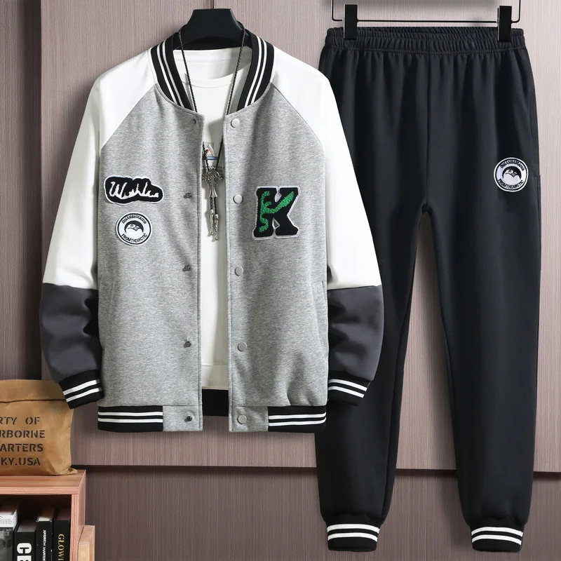 2022 New Trend Contrast Jacket Men's Spring and Autumn Fat Plus Oversized Sportswear Suit Baseball Suit
2022 New Trend Contrast Jacket Men's Spring and Autumn Fat Plus Oversized Sportswear Suit Baseball Suit