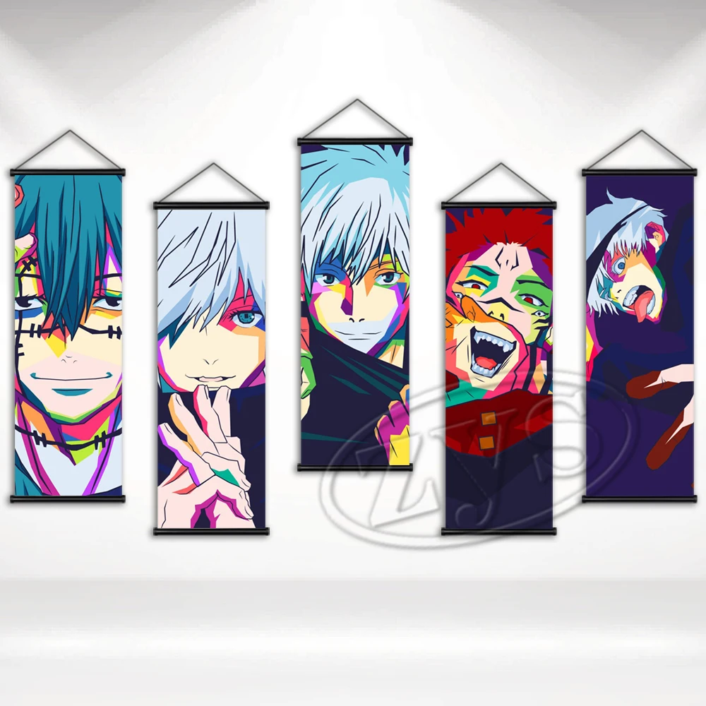 Scroll Hanging Jujutsu Kaisen Poster Canvas Itadori Yuji Painting Print Wall Art Mural For Family Children Room Decor Pictures
Scroll Hanging Jujutsu Kaisen Poster Canvas Itadori Yuji Painting Print Wall Art Mural For Family Children Room Decor Pictures