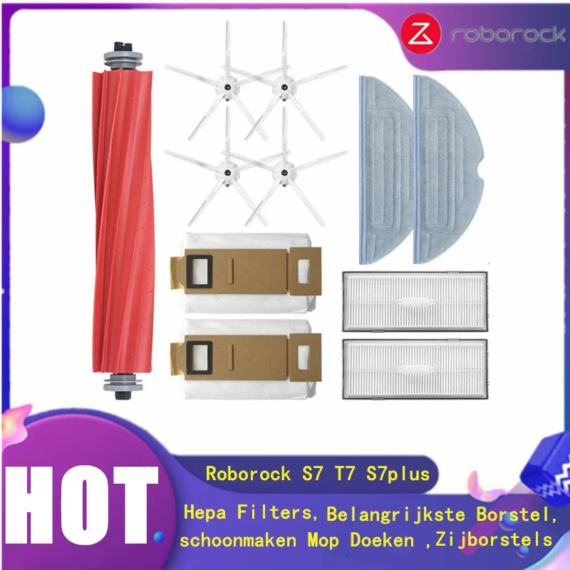 Roborock S7 S7plus T7 T7S T7plus Hepa Filters Belangrijkste Borstel Mop Doeken Zijborstels Robot Sweeper Replacement Parts
Roborock S7 S7plus T7 T7S T7plus Hepa Filters Belangrijkste Borstel Mop Doeken Zijborstels Robot Sweeper Replacement Parts